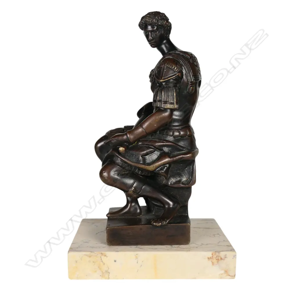 Ron Lion Sauvage (French, 19th/20th Century) bronze sculpture of Giuliano de Medici, Image 1++