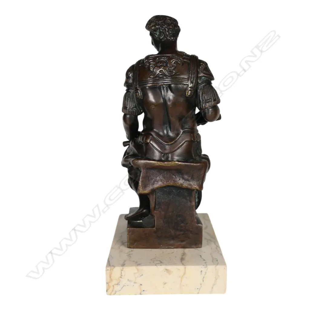 Ron Lion Sauvage (French, 19th/20th Century) bronze sculpture of Giuliano de Medici, Image 1++