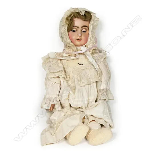 An early 20thC French Jumeau sleeping eye doll,