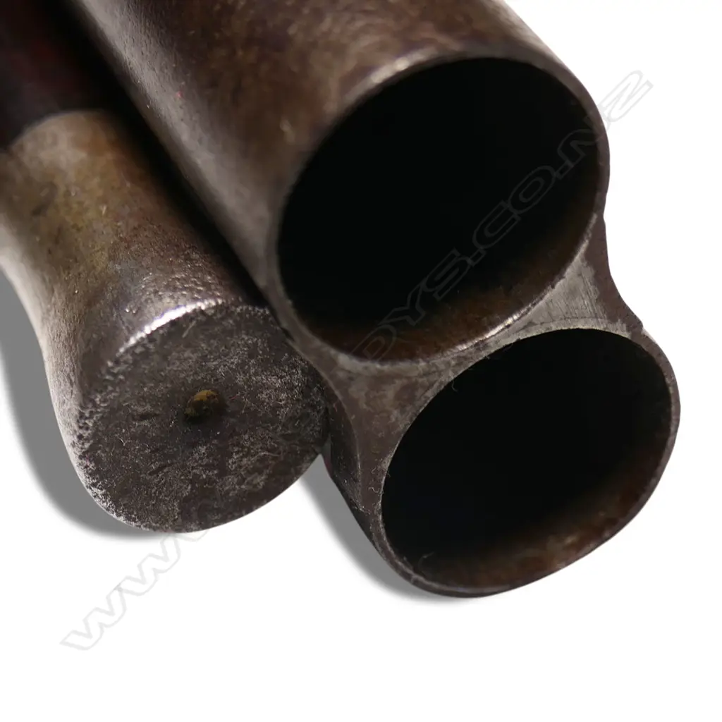 19thC John Colson double barrel percussion 16g shotgun, Image 1++