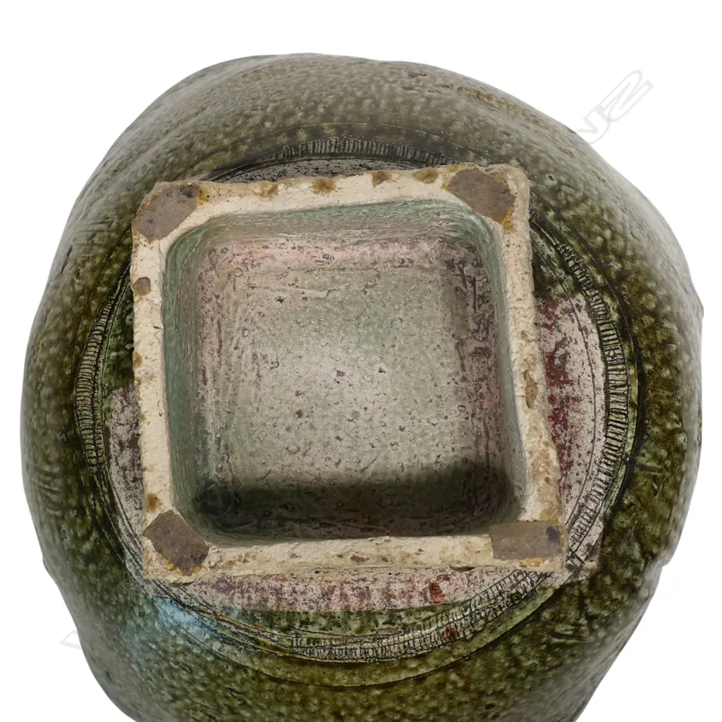 George Kojis (USA/NZ 1942-) large stoneware square footed dish, Image 1++