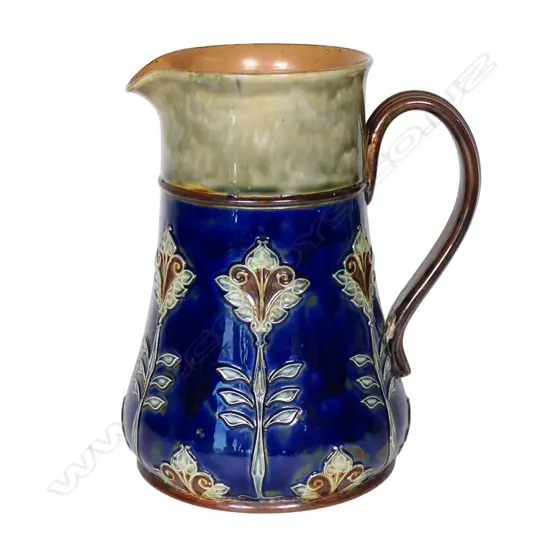 Royal Doulton stone ware Art Nouveau large jug,