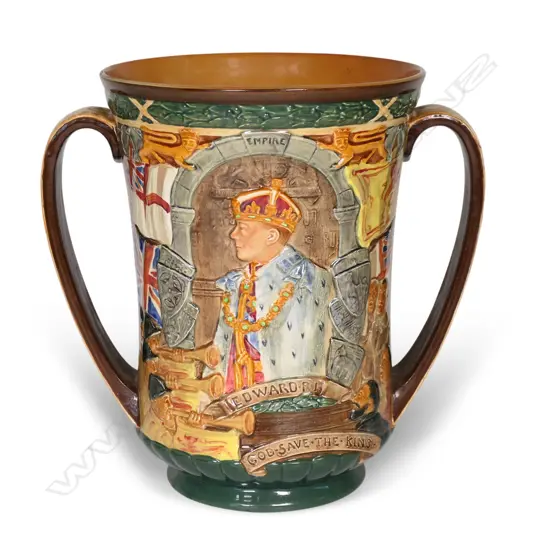 A large Royal Doulton two handled Coronation Loving Cup,