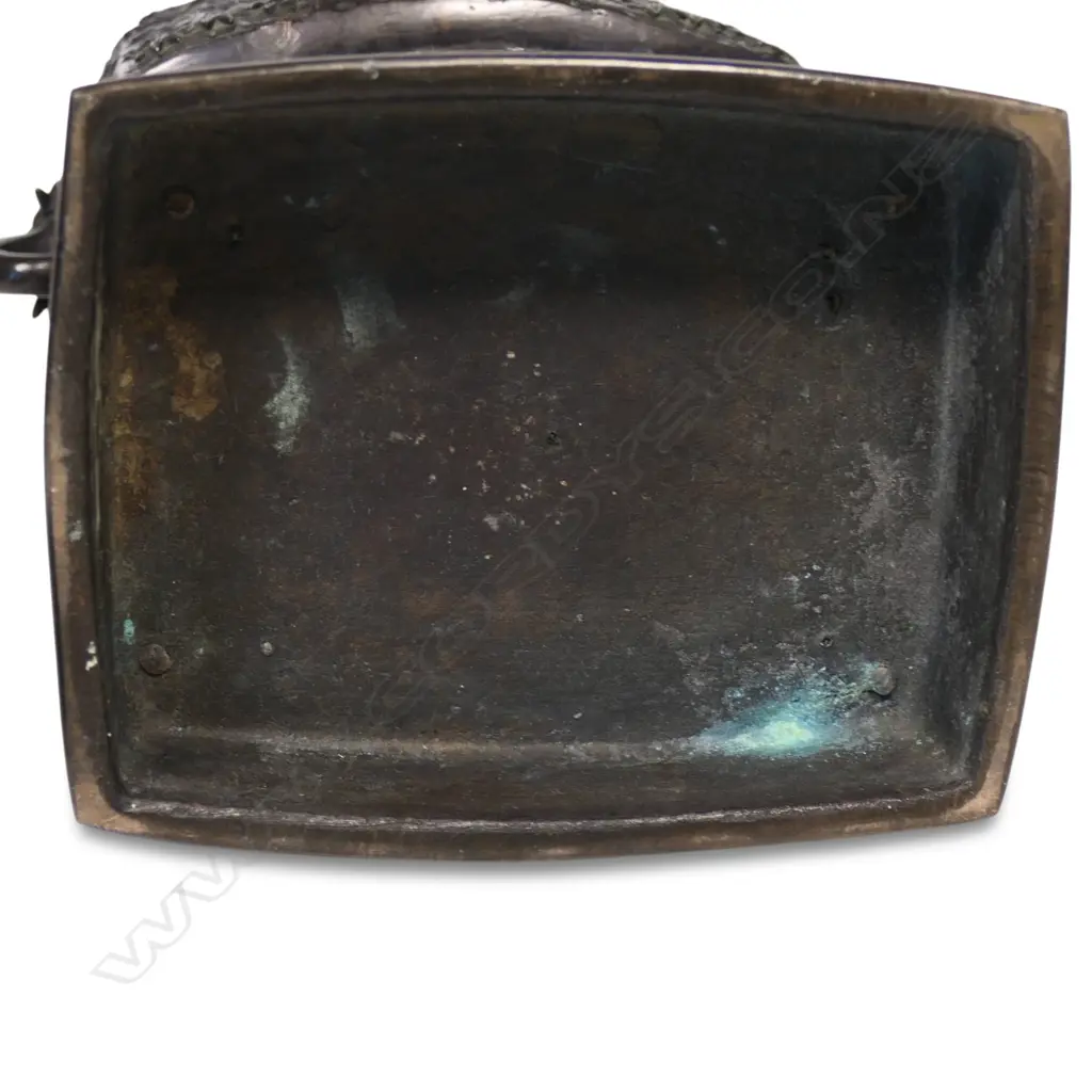 A highly decorative c.1900 Oriental bronze censer incense burner, Image 1++