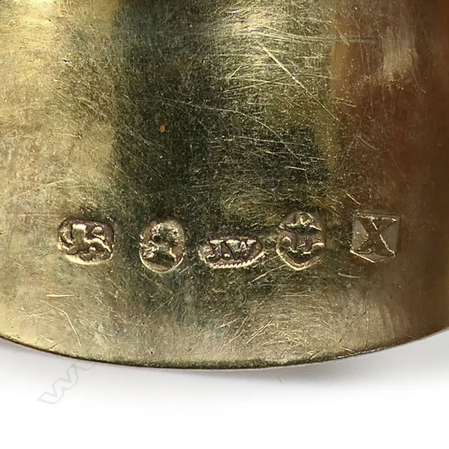 George IV silver caddy shovel spoon, Image 1++