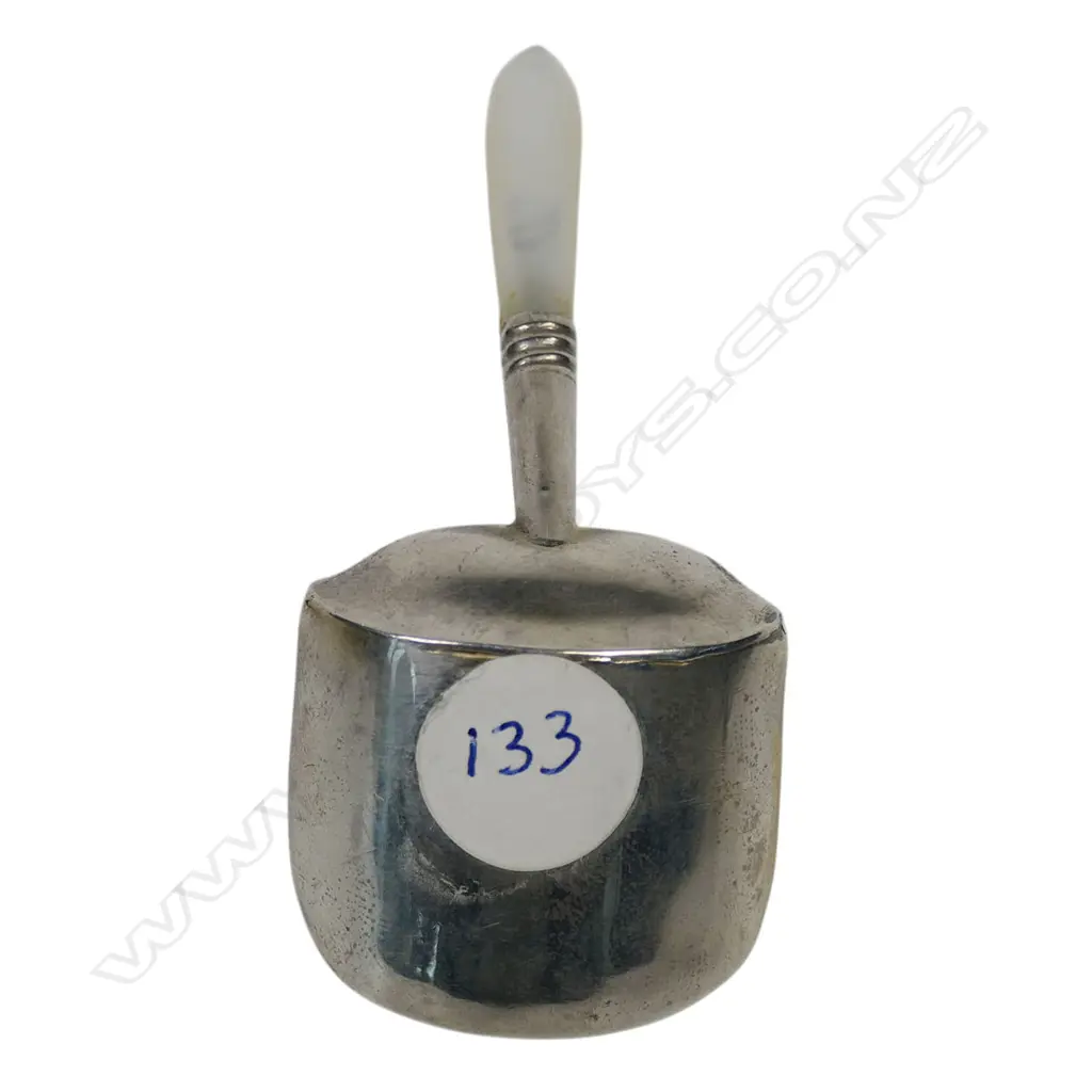 George IV silver caddy shovel spoon, Image 1++