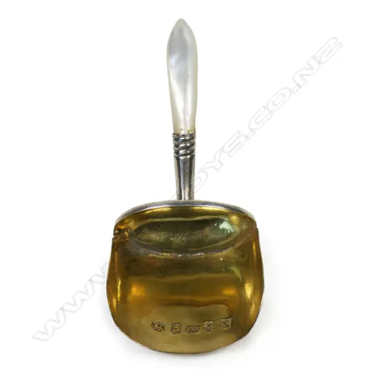 George IV silver caddy shovel spoon,