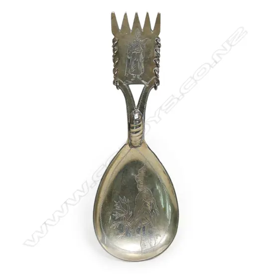 An early 20thC Swedish caddy spoon,