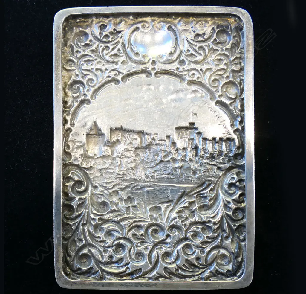An Edwardian silver Crisford & Norris Castle Top rolling blotter, Image 1++