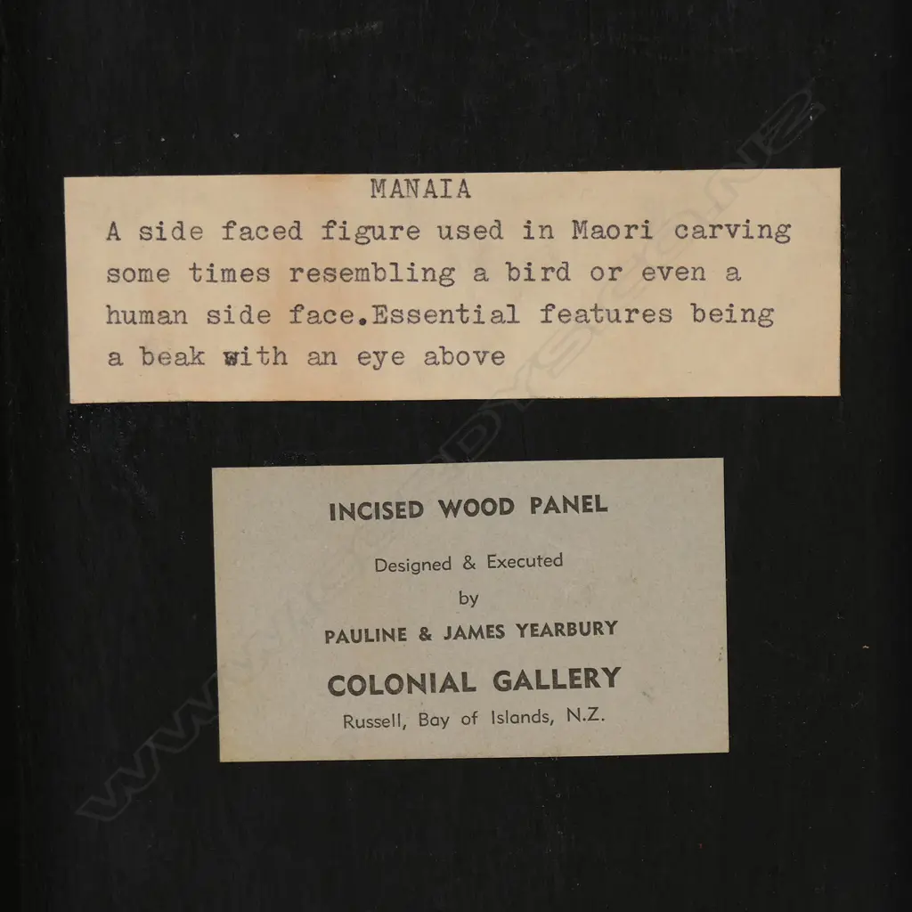 Pauline Yearbury (Ngāpuhi 1926–1977) and James Yearbury (1921-2008) 'MANAIA', Image 1++