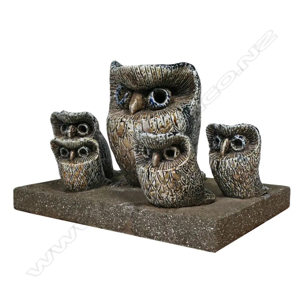 Muriel Moody (1907-1991) owls sculpture, Image 1++