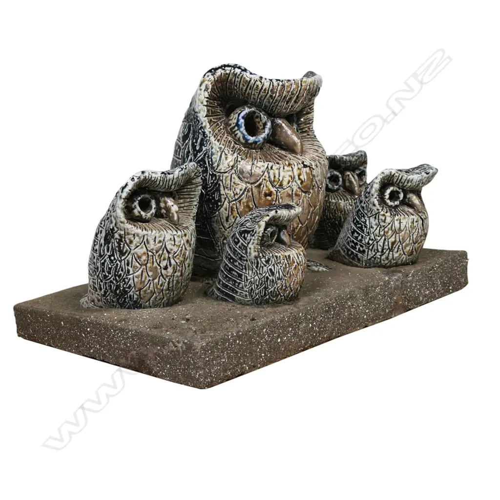 Muriel Moody (1907-1991) owls sculpture, Image 1++