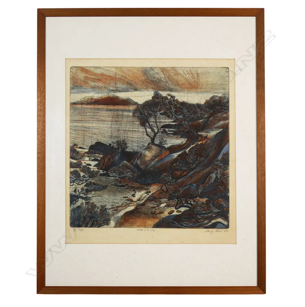 Stanley Palmer (NZ 1936-) 'Rocks and Sea', Image 1++