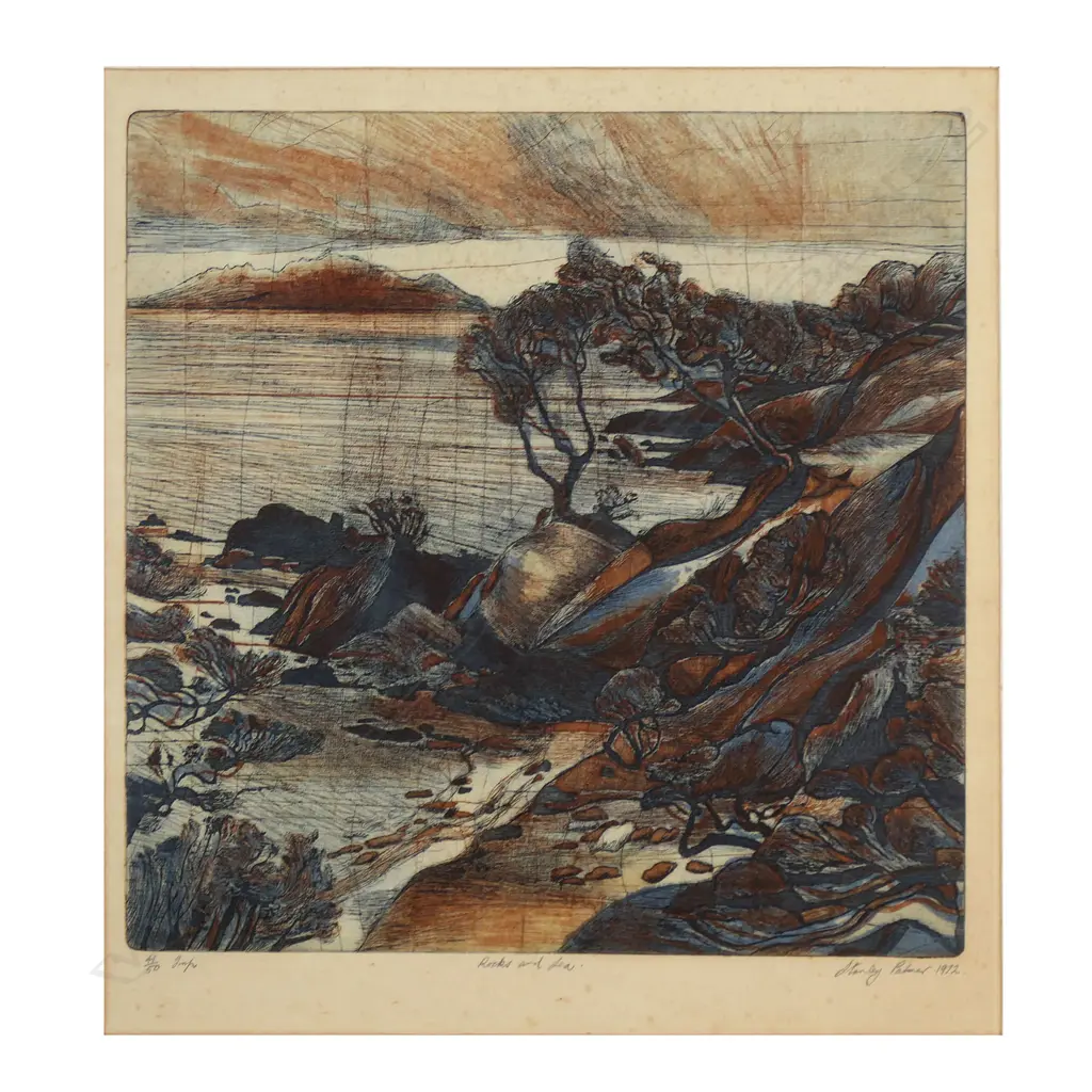 Stanley Palmer (NZ 1936-) 'Rocks and Sea', Image 1++