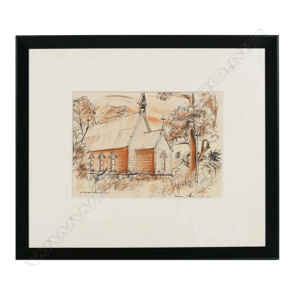 E Mervyn Taylor 'Parawai Thames', Image 1++