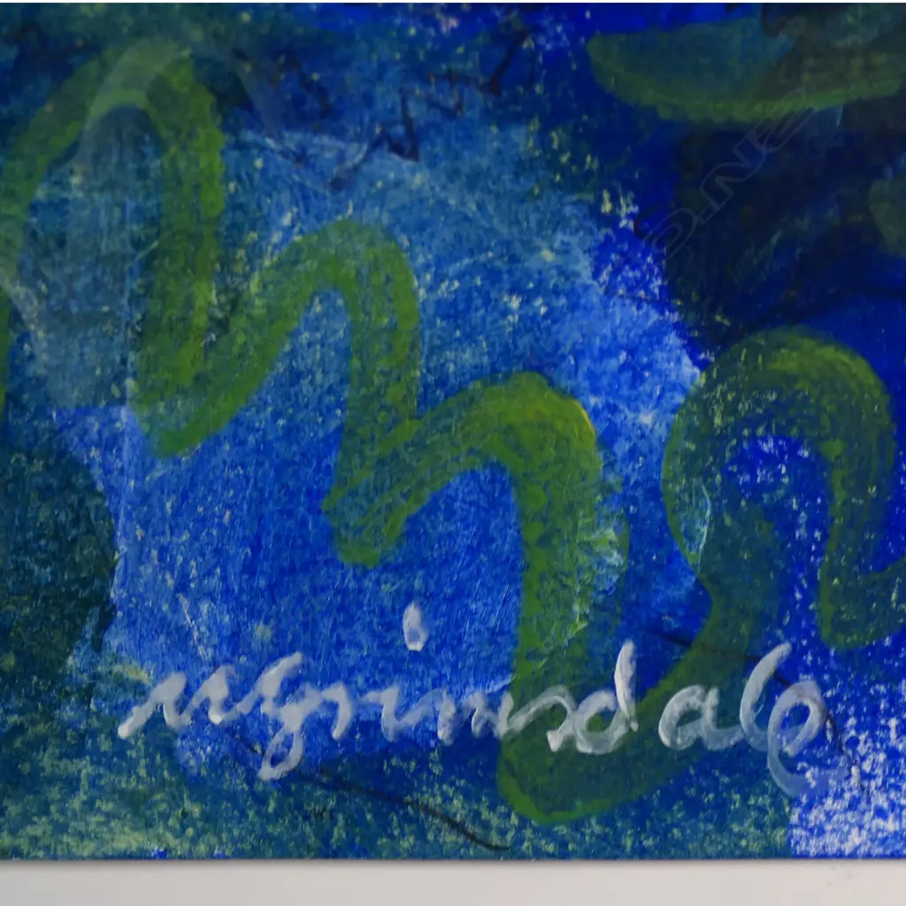 Murray Grimsdale (1943-) untitled bush scene with nikau and kauri, Image 1++