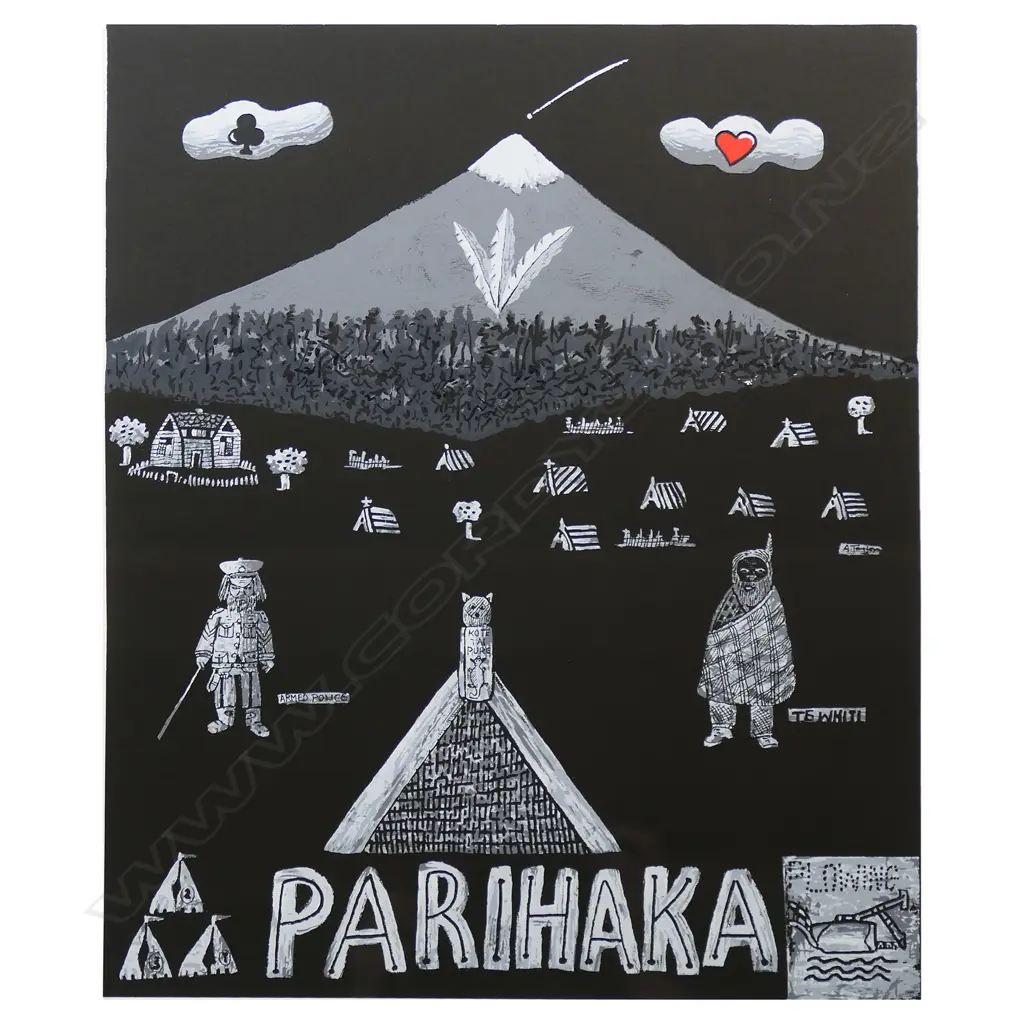 Alan Taylor (NZ 1933-2016) 'Mt Taranaki' (Parihaka), Image 1++