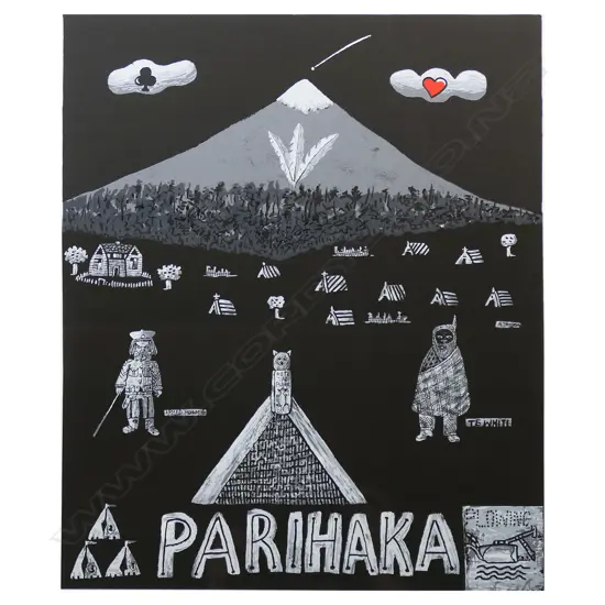 Alan Taylor (NZ 1933-2016) 'Mt Taranaki' (Parihaka),