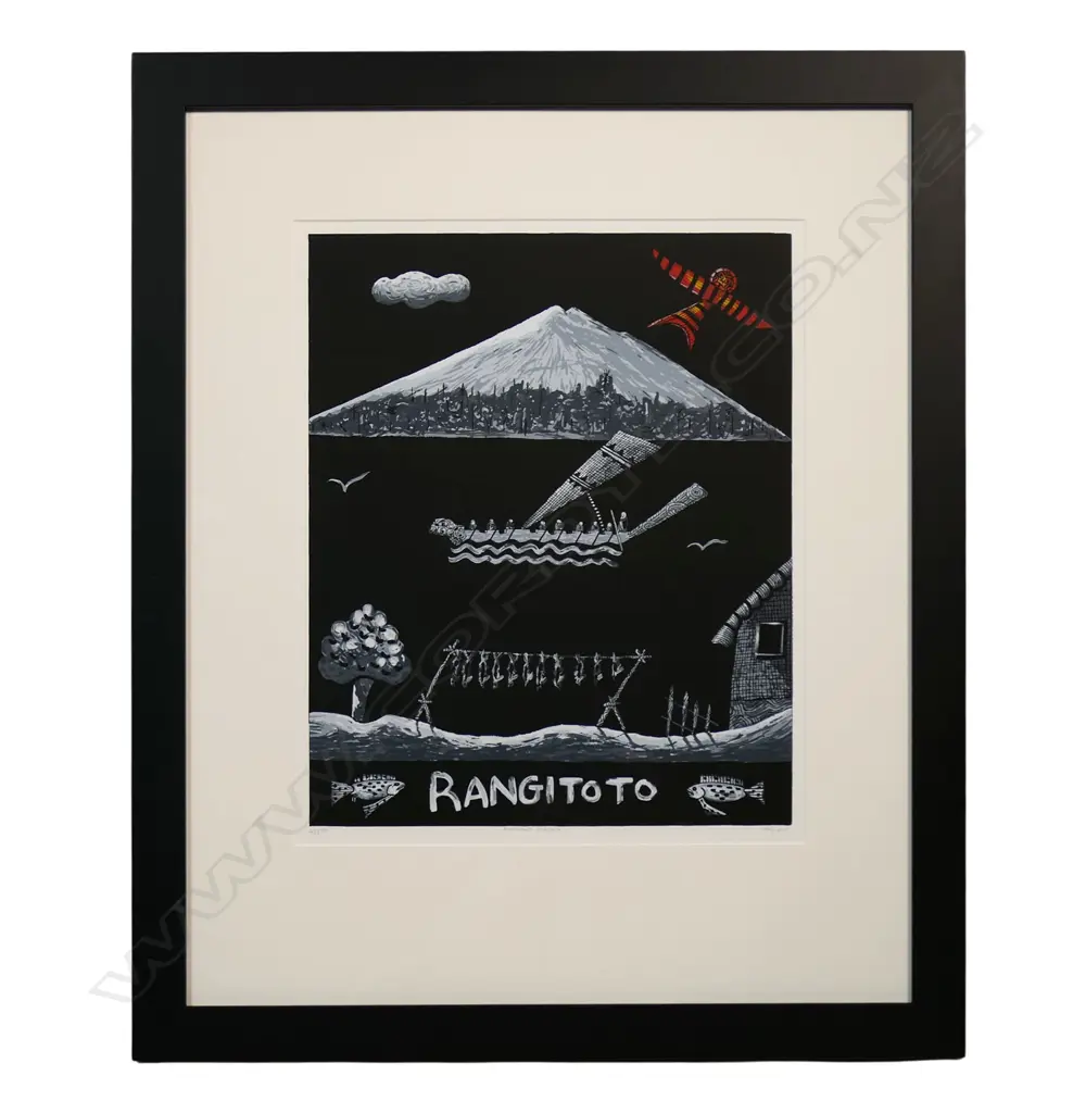 Alan Taylor (NZ 1933-2016) 'Auckland Harbour' (Rangitoto), Image 1++