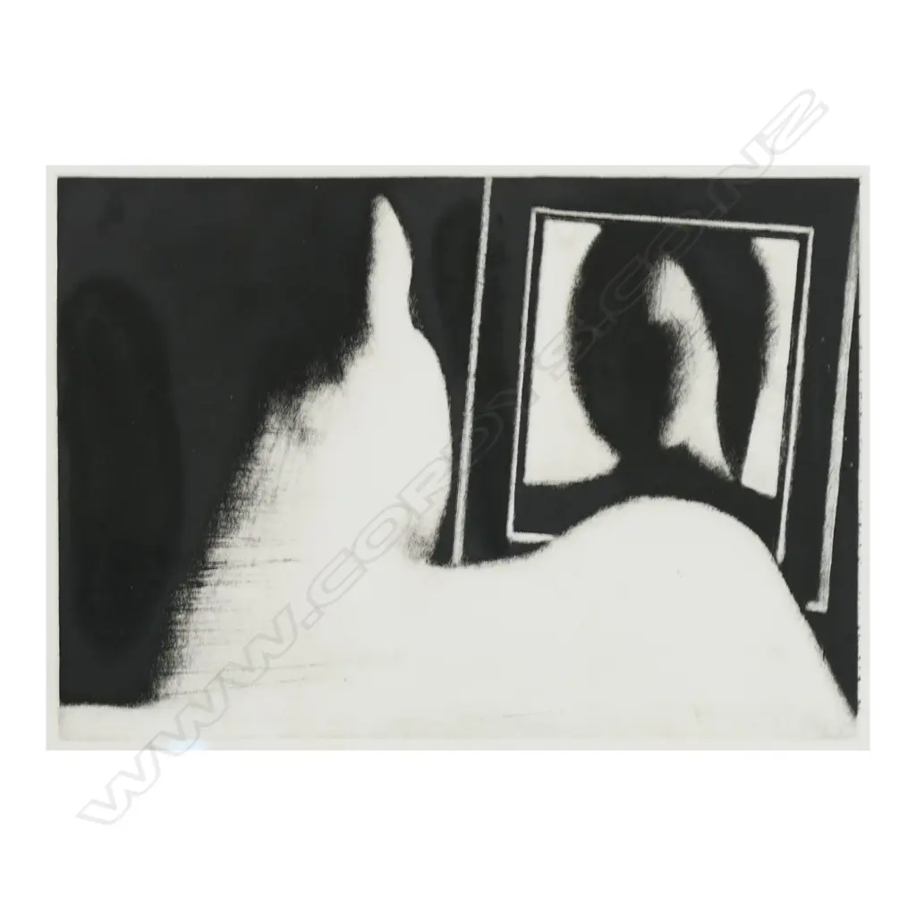 John Drawbridge (NZ1930-2005) 'Girl With a Mirror', Image 1++
