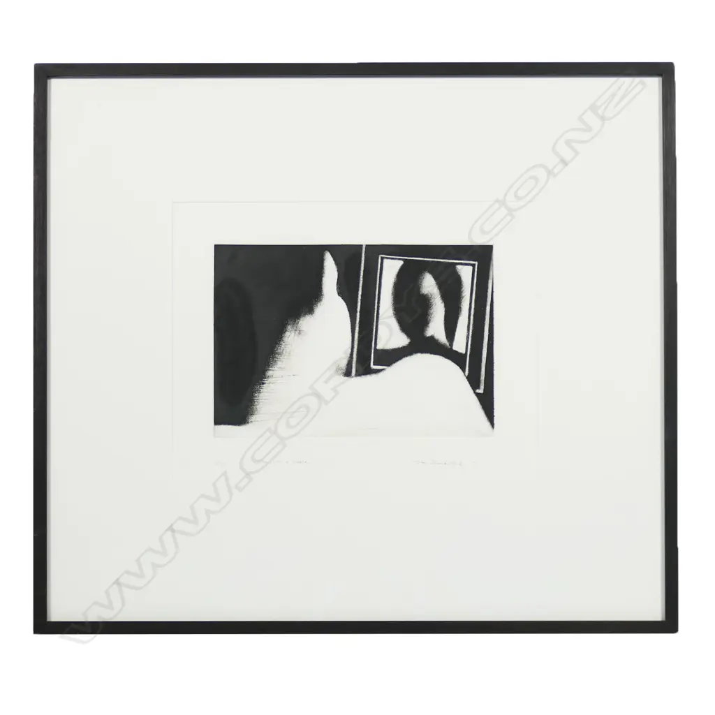 John Drawbridge (NZ1930-2005) 'Girl With a Mirror', Image 1++