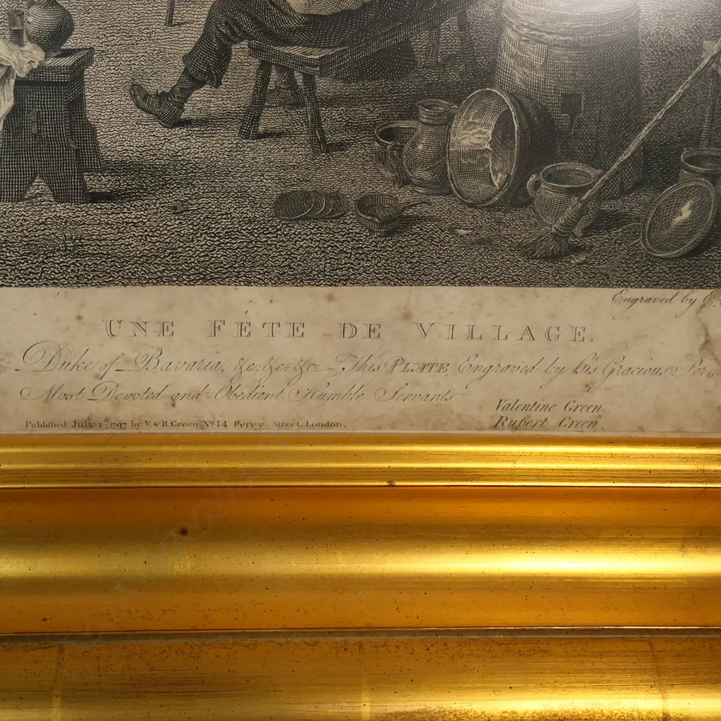 Engraving after David Teniers The Younger 'Village Festival', Image 1++