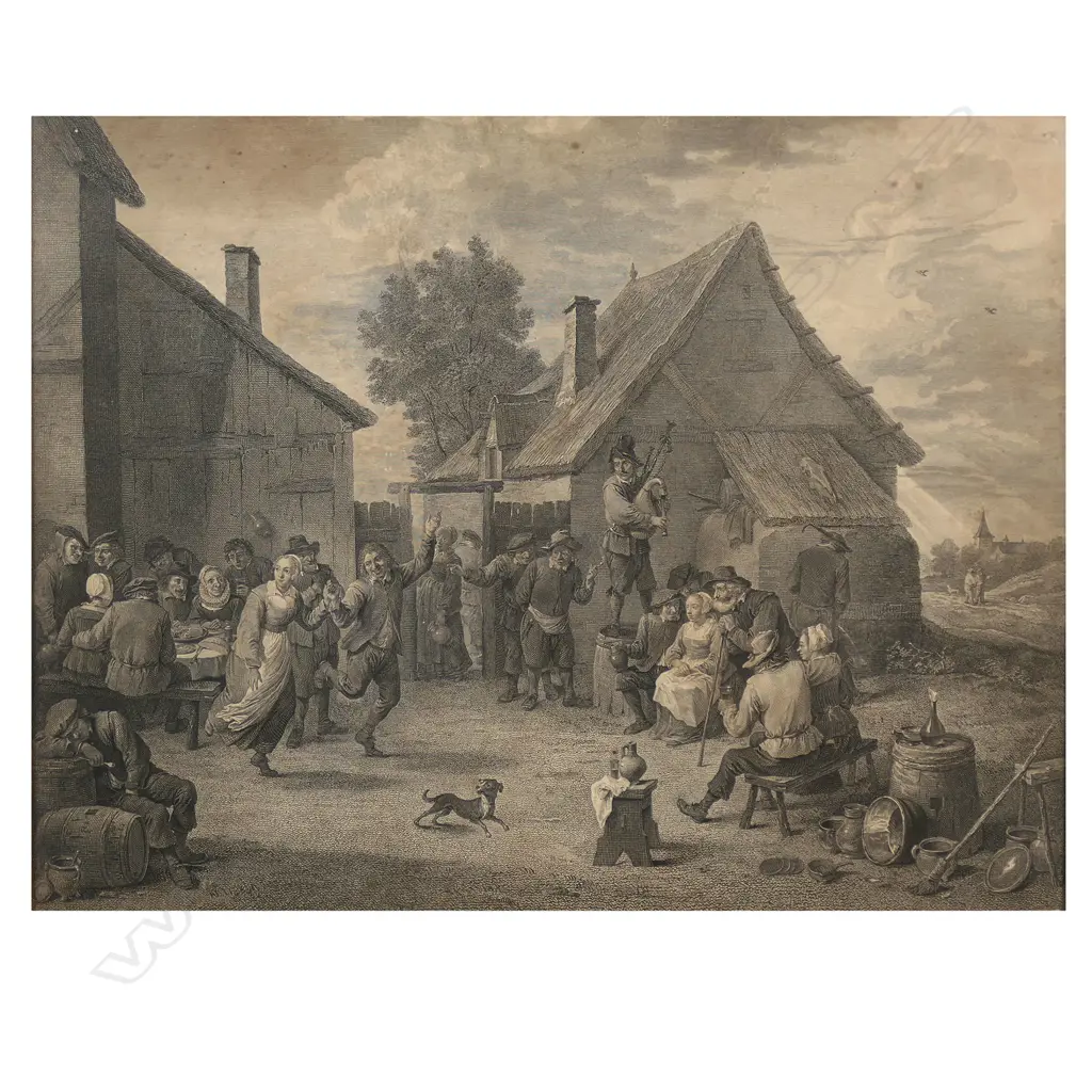 Engraving after David Teniers The Younger 'Village Festival', Image 1++