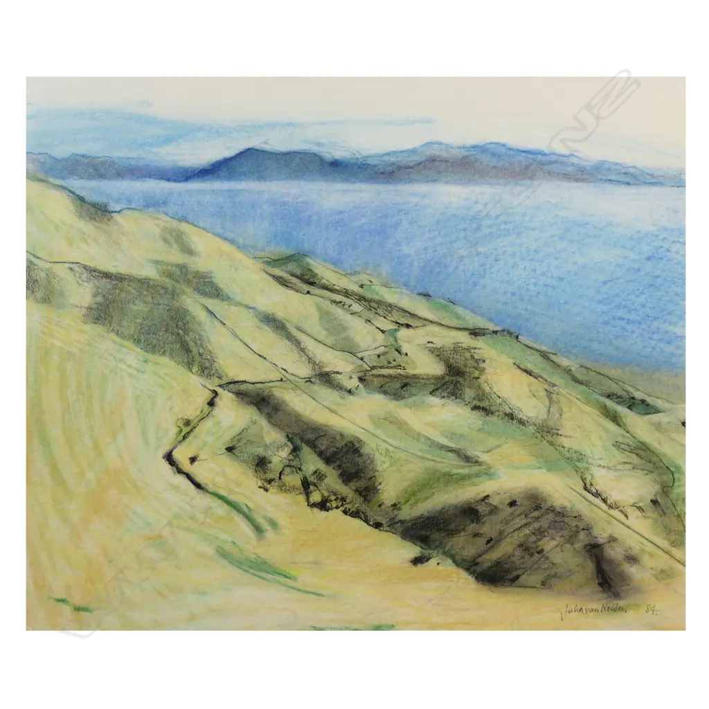 Julia van Helden (1938-) untitled coastal landscape, Image 1++