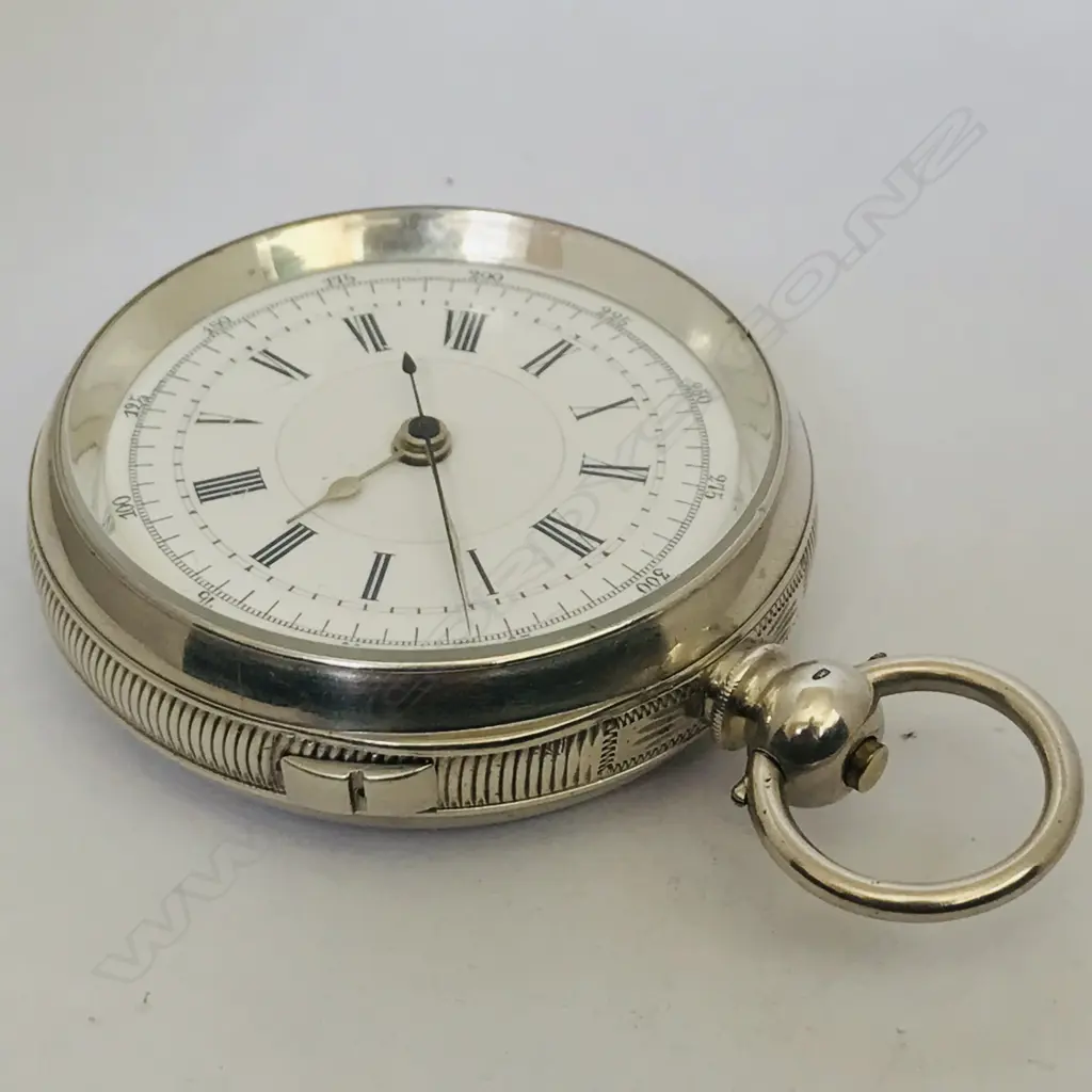 Swiss .935 silver cased pocket chronograph, Image 1++
