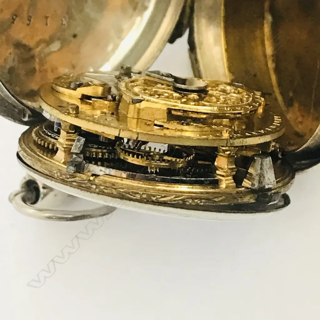 French early 19thC silver consular cased pocket watch, signed Laurent, a la Haye-du-Puits (Normandy) Image 1++