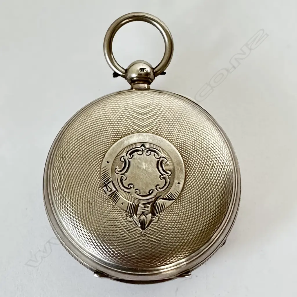 Substantial Victorian silver cased open face pocket watch, the keywind movement of earlier period by Barwise, London, number 7107 Image 1++