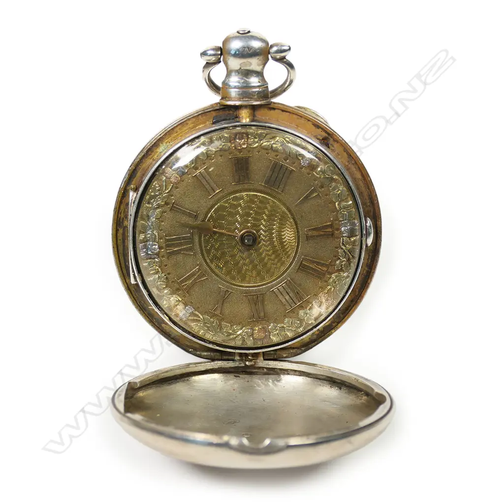 English silver consular cased pocket watch c.1812, Image 1++