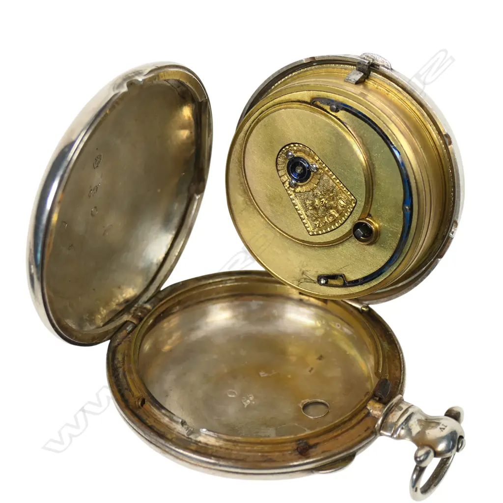 English silver consular cased pocket watch c.1812, Image 1++