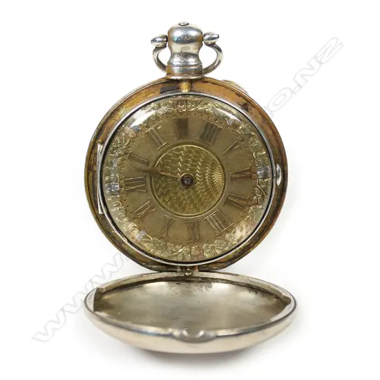 English silver consular cased pocket watch c.1812,