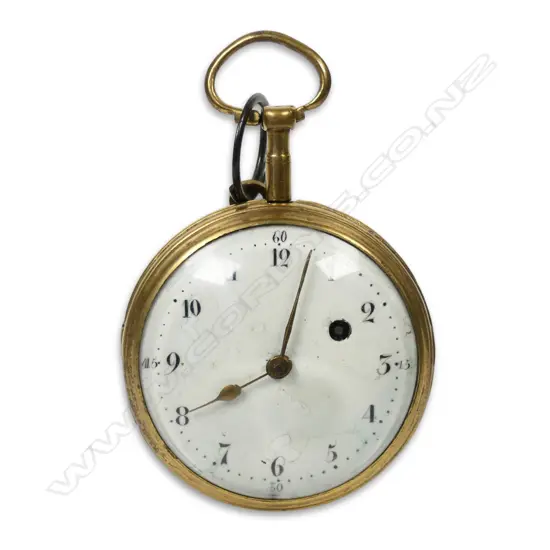 An 18thC Swiss Philippe Terrot verge fusee pocket watch,