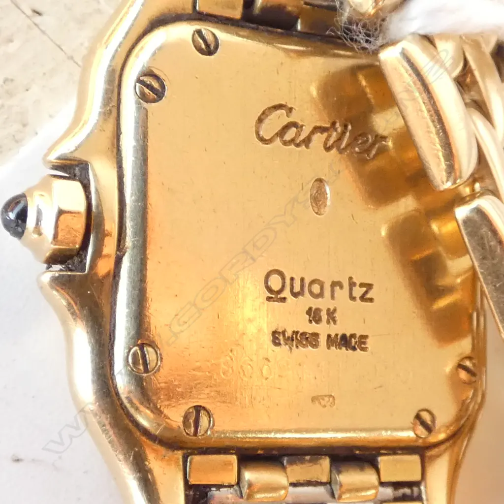 An 18ct gold ladies Cartier Panthère wristwatch, Image 1++