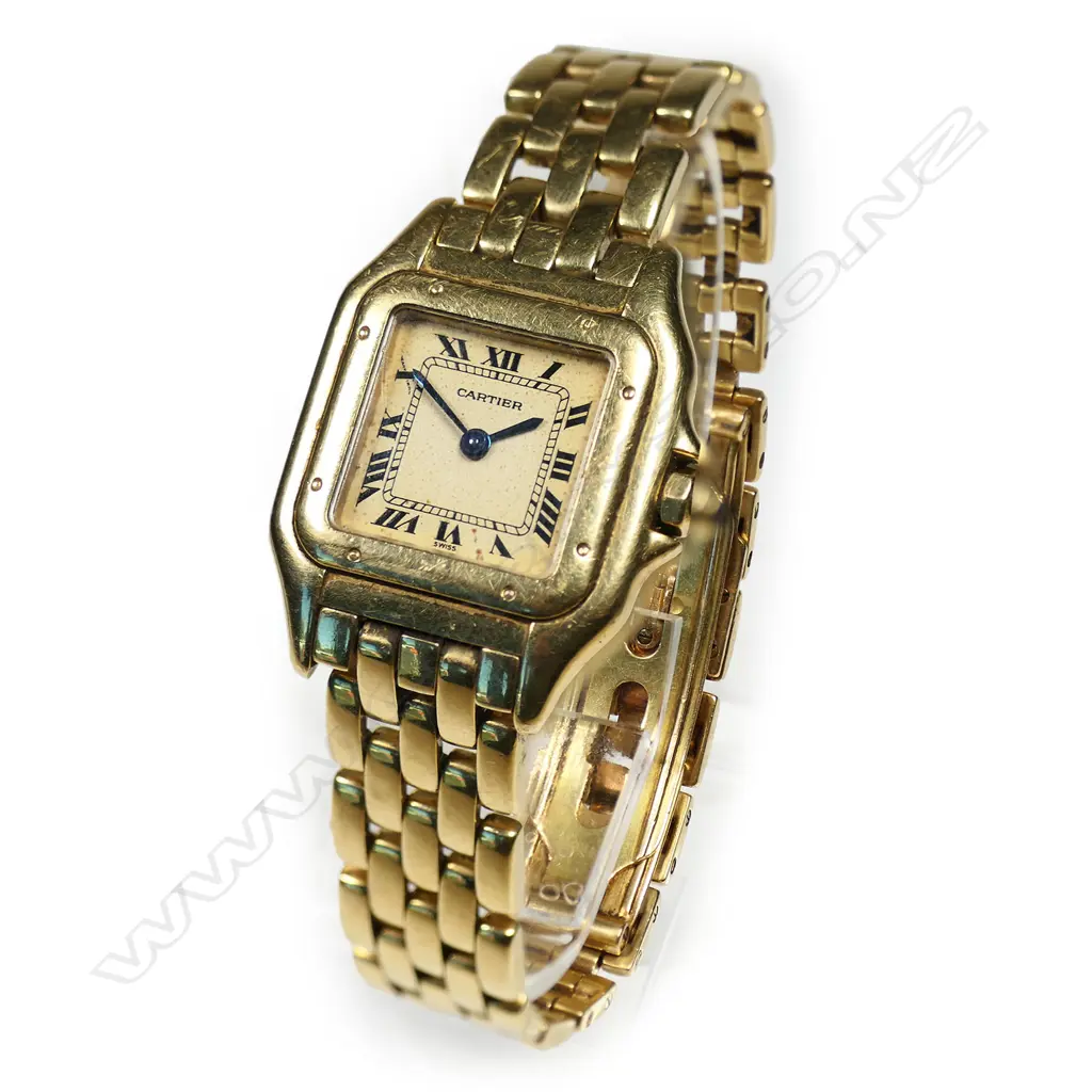 An 18ct gold Cartier Panthère wristwatch, Image 1++