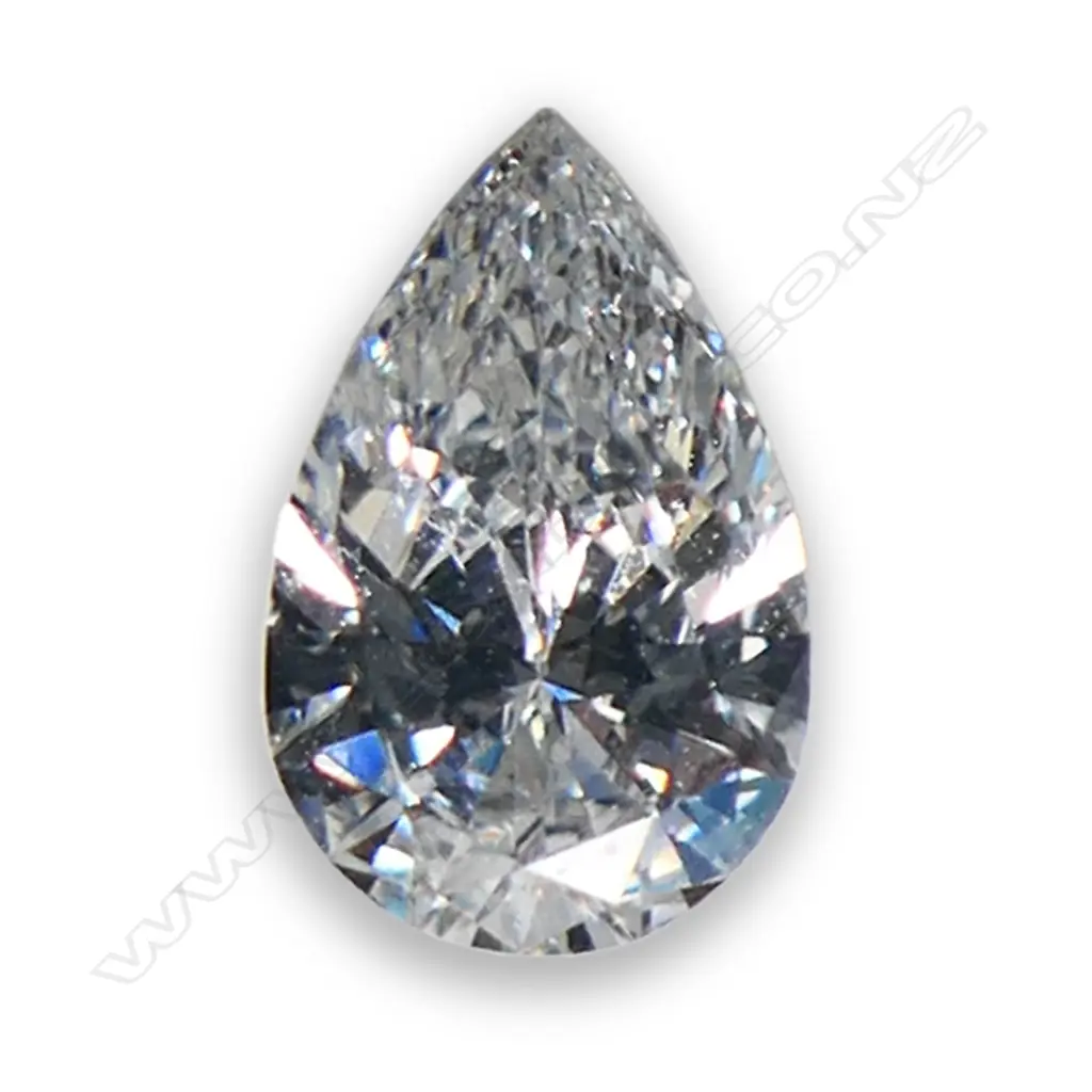A loose brilliant pear cut diamond, Image 1++