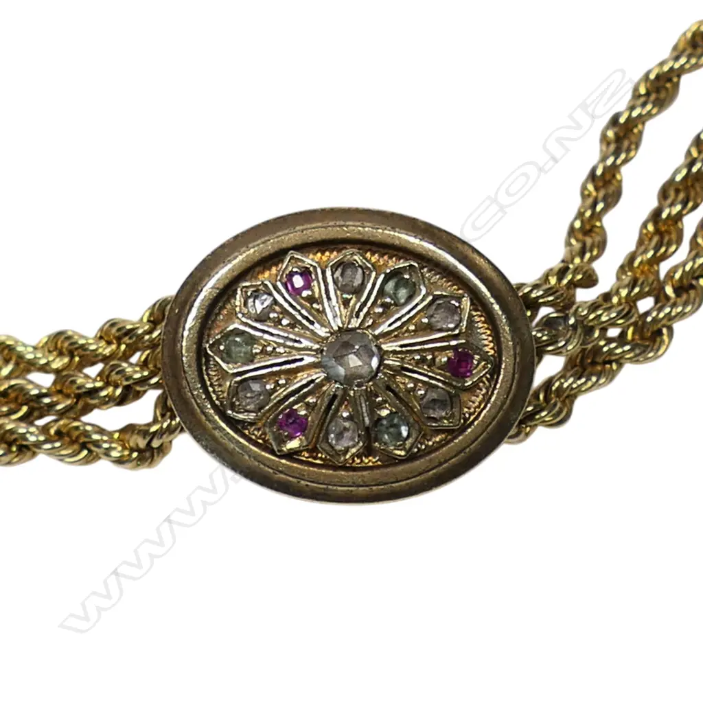 A Victorian 16ct gold Albertina, Image 1++