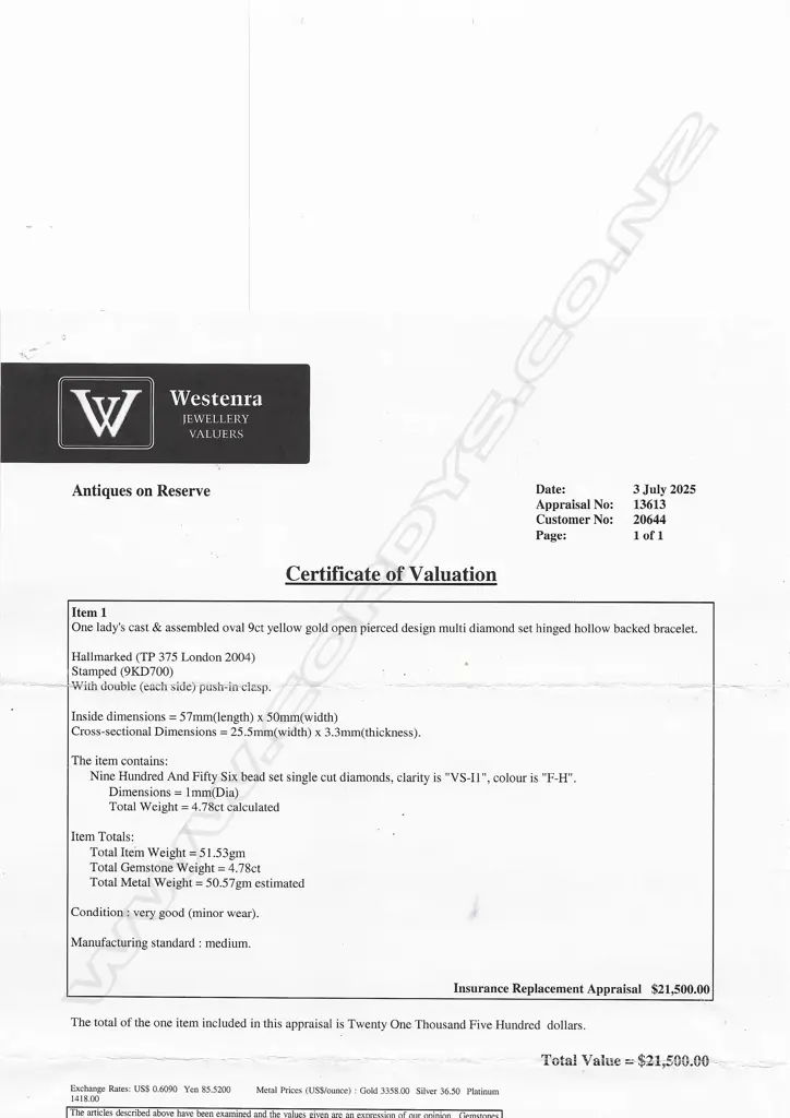 A 14ct gold articulated link bracelet, Image 1++