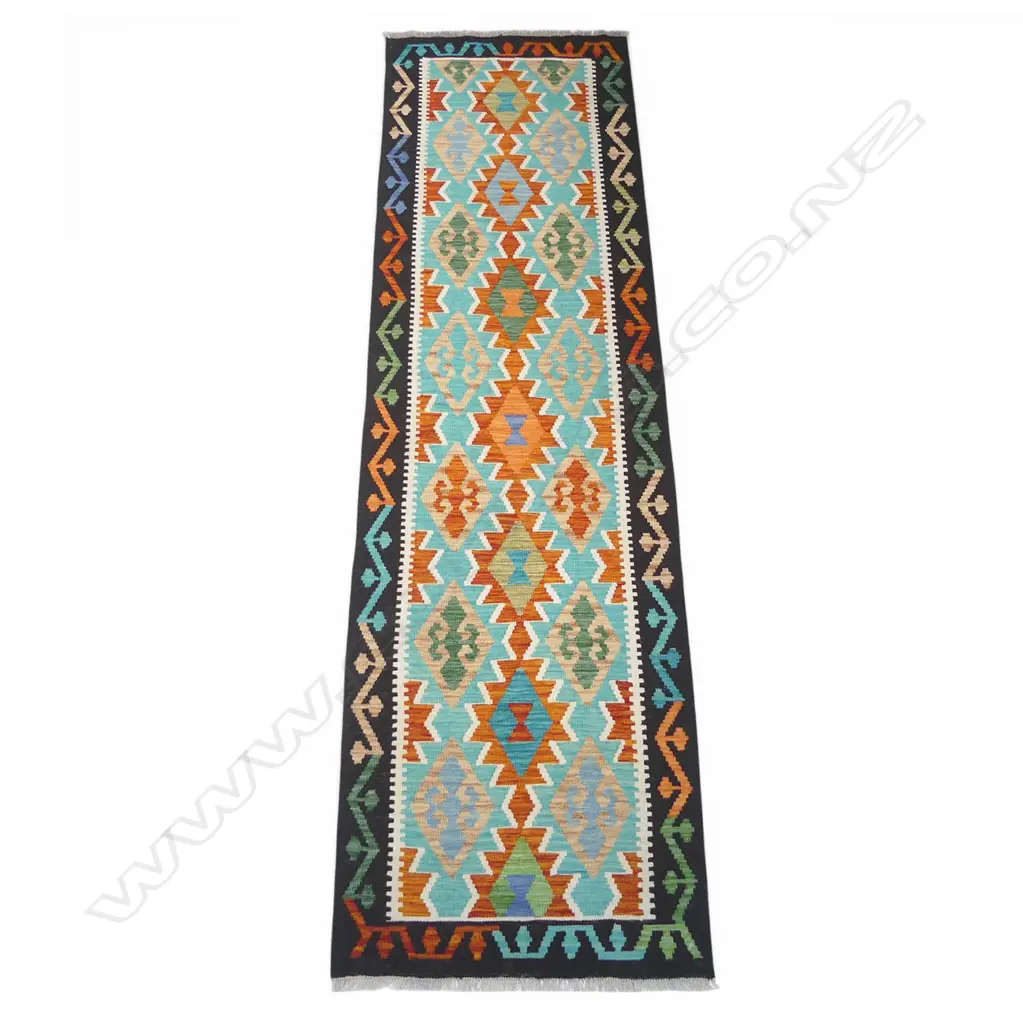 A hand-woven kilim runner, Image 1++