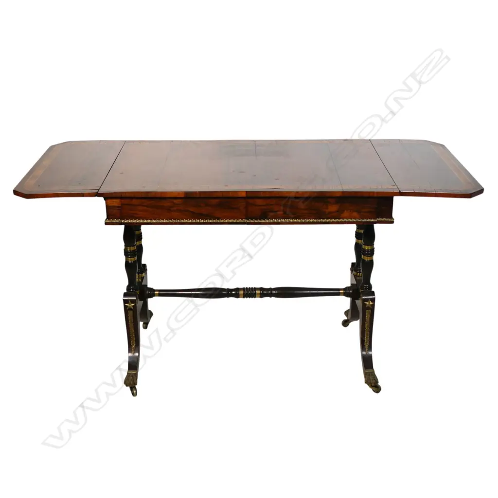 Quality Regency rosewood sofa table, Image 1++