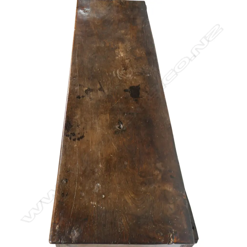 Early George III country elm dresser base, Image 1++