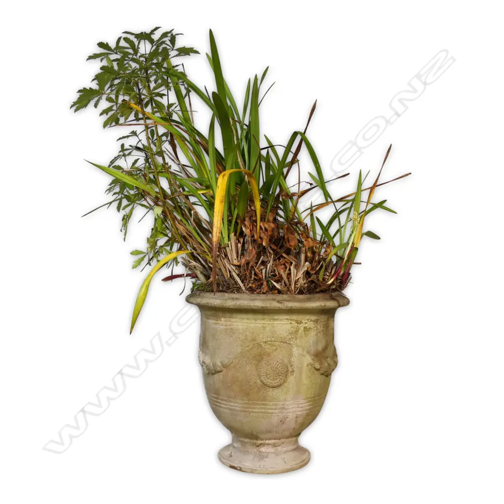A vintage concrete Versailles style garden urn, Image 1++