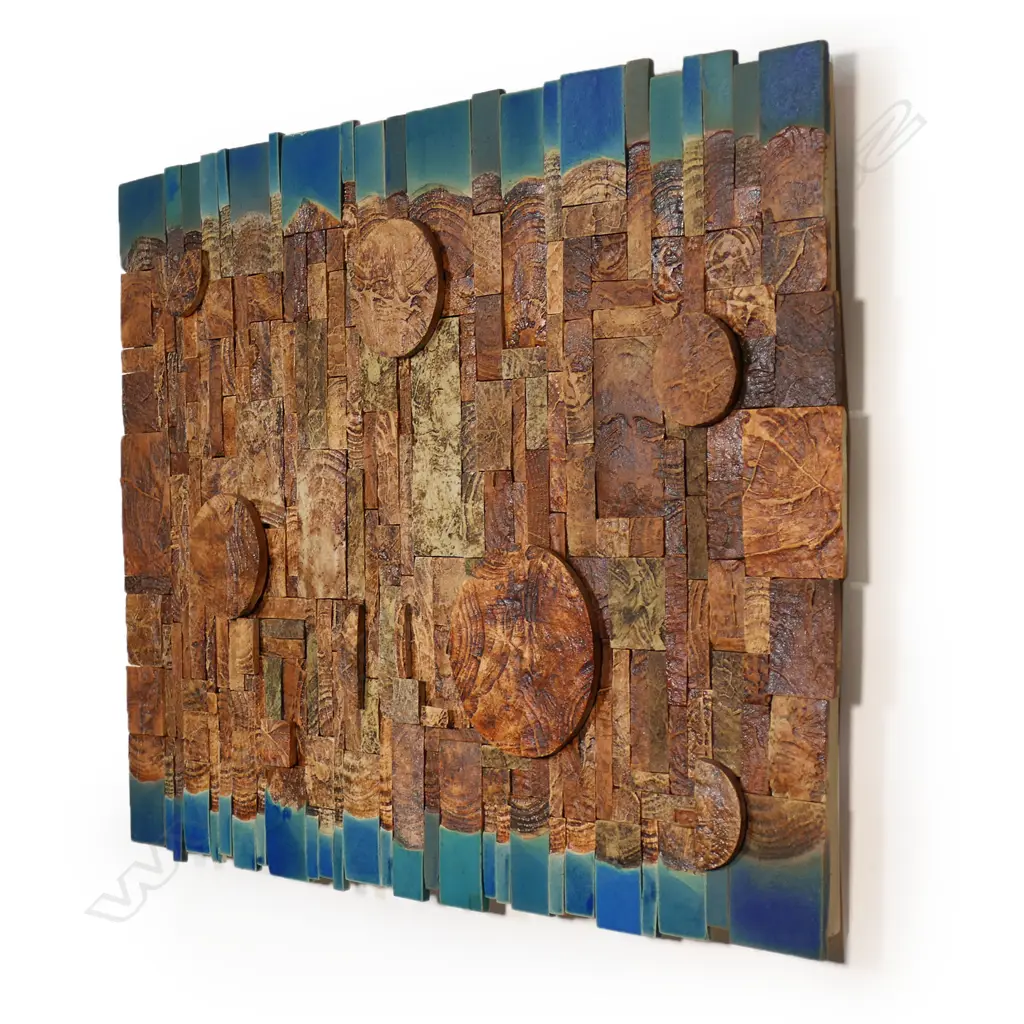 Keith Blight pottery wall plaque, Image 1++