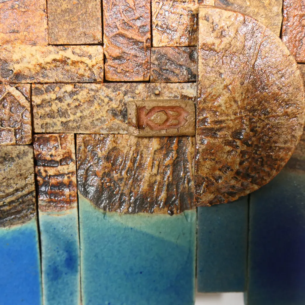 Keith Blight pottery wall plaque, Image 1++