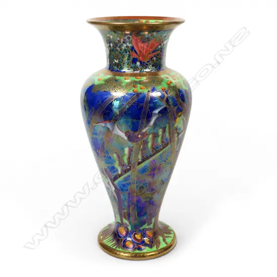 A large Wedgwood Fairyland lustre baluster vase,
