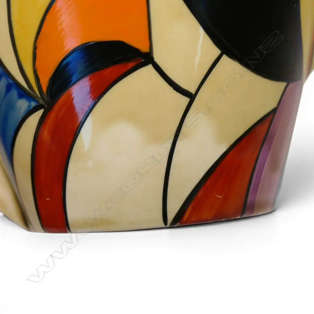Clarice Cliff Bizarre conical shape teapot, Image 1++