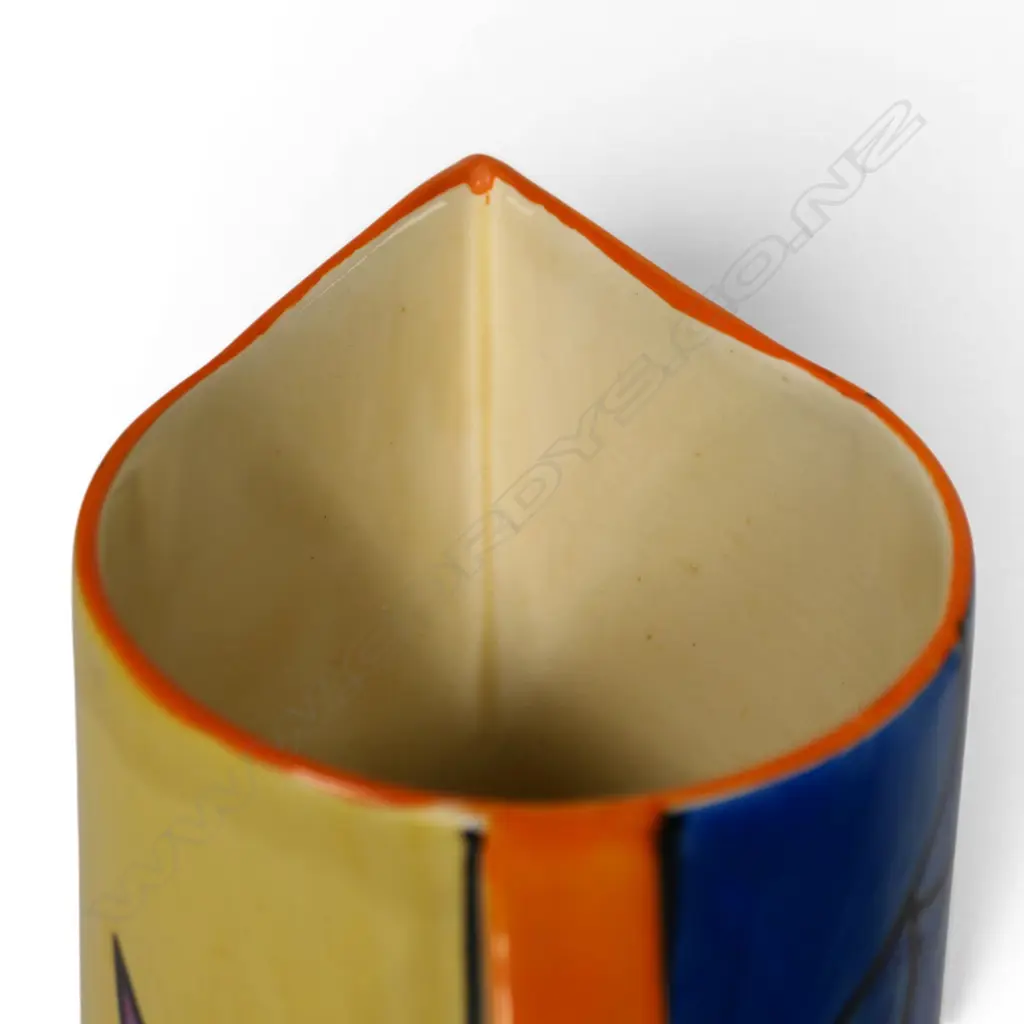 Clarice Cliff Bizarre 'Sunray' pattern conical large jug, Image 1++