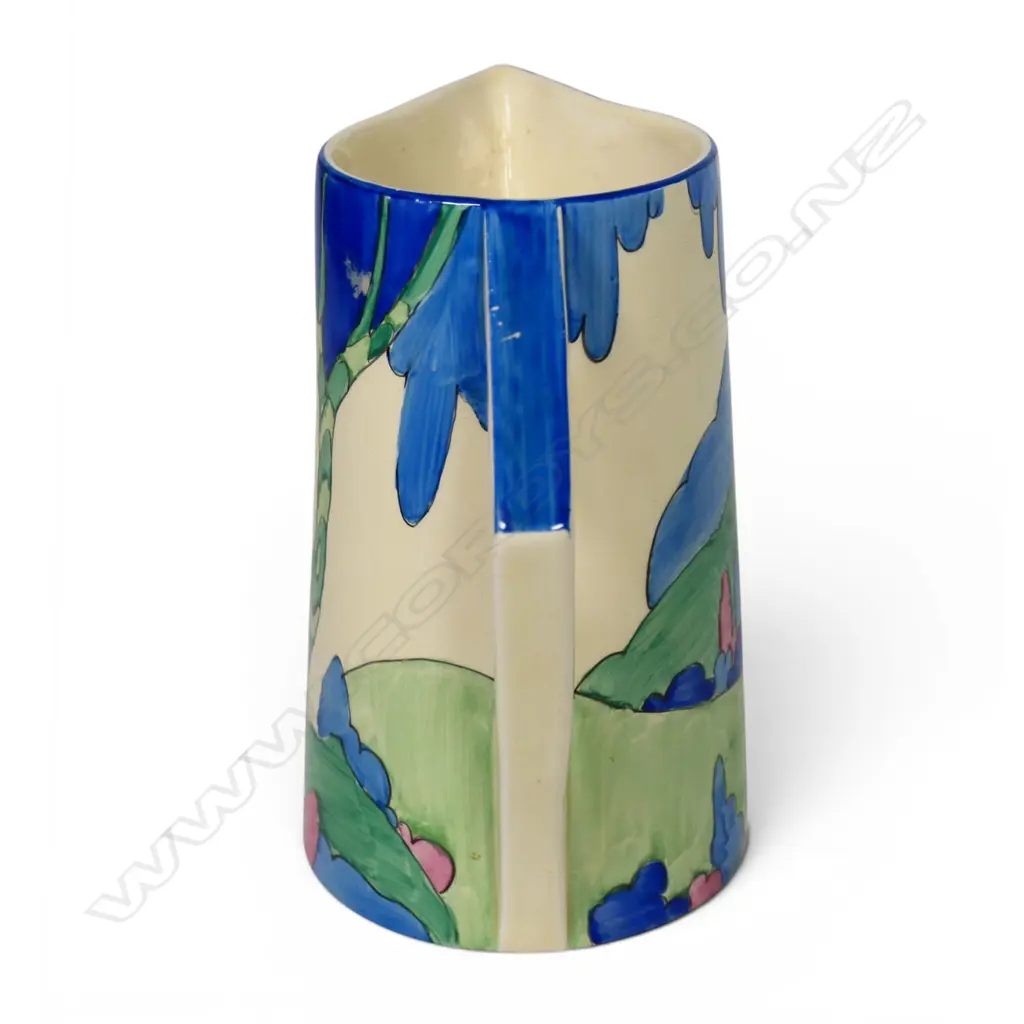 Clarice Cliff Bizarre 'Rudyard' pattern Conical jug, Image 1++